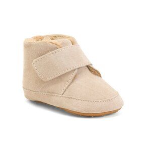 OLD SOLES Sand Unisex Suede Shoofly Booties (Baby Toddler)